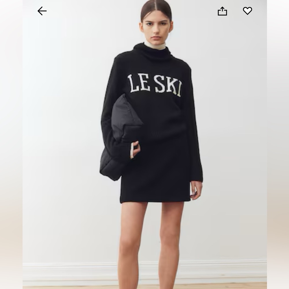 H&M Le Ski Cropped Sweater Size Medium